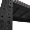 heavy duty steel shelving shelf panel underside black