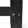 heavy duty steel shelving beam upright connection black