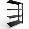 heavy duty steel shelving add on bay black